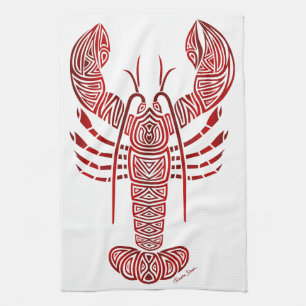 Tribal Maine Lobster Tea Towel
