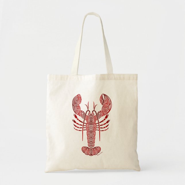 Tribal Maine Lobster Tote Bag (Front)