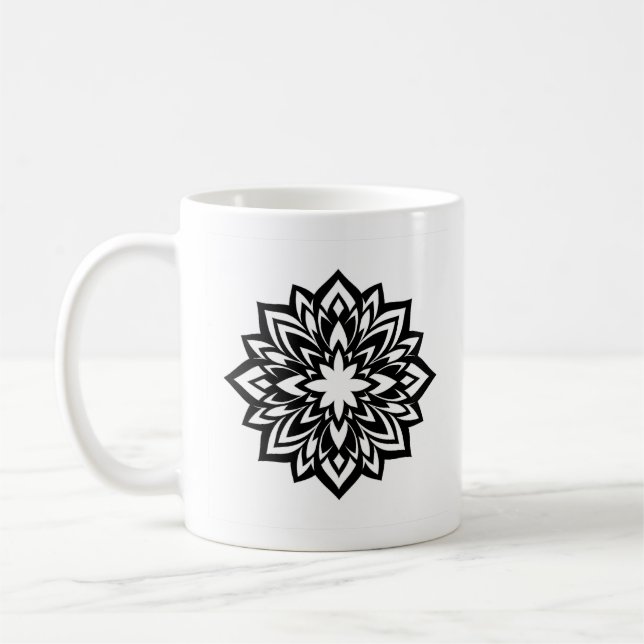 tribal mandala mug  (Left)