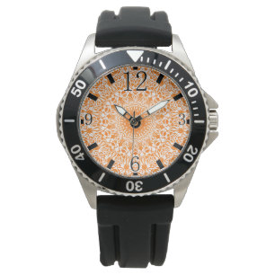Tribal Mandala Orange Watch