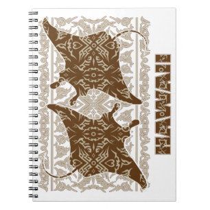 Tribal-Manta-Ray Notebook
