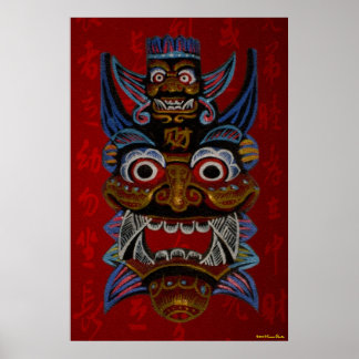 Tribal Mask Print