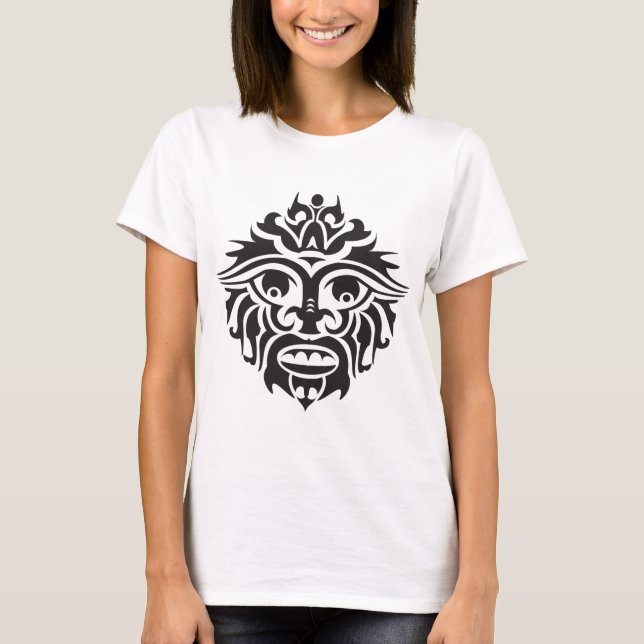 Tribal Mask - Women's Basic T-Shirt T-Shirt (Front)