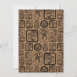 Tribal MAYA ancient mask pattern 1