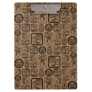 Tribal MAYA ancient mask pattern 1 Clipboard