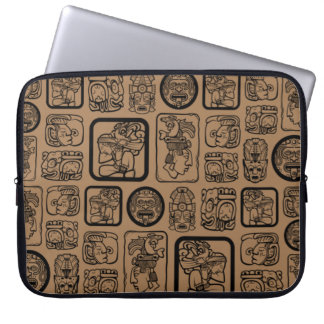 Tribal MAYA ancient mask pattern 1 Laptop Sleeve