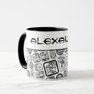 Tribal MAYA ancient mask pattern 1 Mug