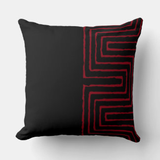 Tribal Maze Mud Cloth Pattern African Cushion