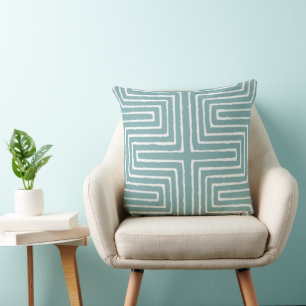 Tribal Maze Mud Cloth Pattern African Cushion