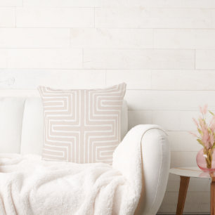 Tribal Maze Mud Cloth Pattern African Cushion