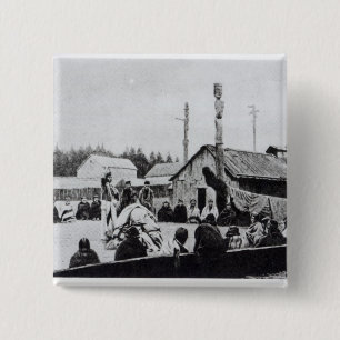 Tribal Meeting 15 Cm Square Badge