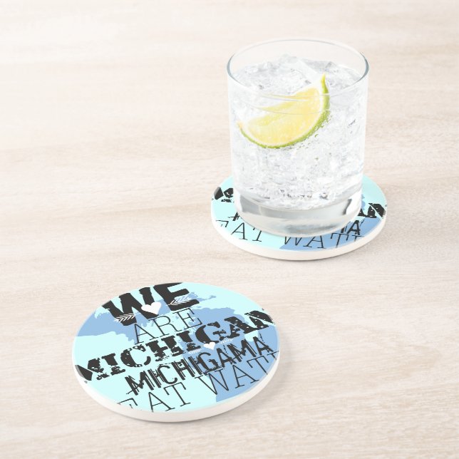 Tribal Michigan Michigama Great Waters Up North Coaster (Side)