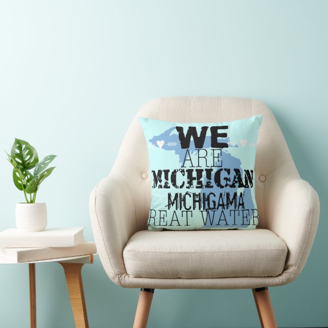 Tribal Michigan Michigama Great Waters Up North Cushion (Chair)