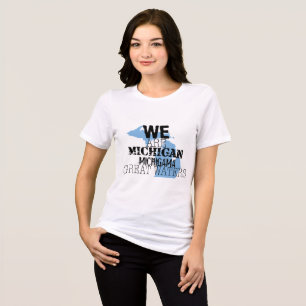 Tribal Michigan Michigama Great Waters Up North Tri-Blend Shirt