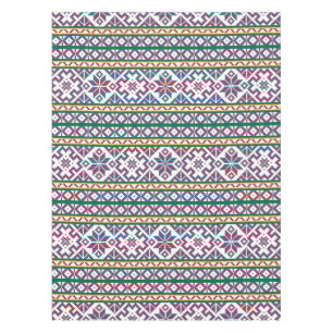 Tribal Multicolored ancient symbol folk art design Tablecloth