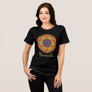 Tribal Namaste Kaleidoscope T-Shirt Tri-Blend Shirt