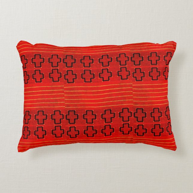 Tribal Native American Southwest Weaving Navajo Decorative Cushion (Front)