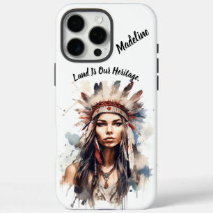 Tribal Native Indian Artistic Flair iPhone 16 Pro Max Case