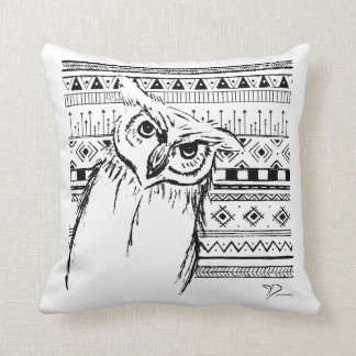 Tribal Owl Design Cushion