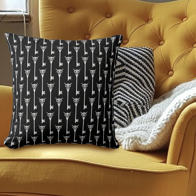 Tribal Owl Skeleton Key Cushion (Creator Uploaded)