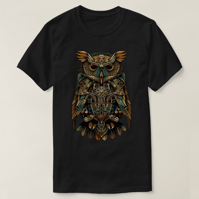Tribal Owl T-Shirt (Design Front)