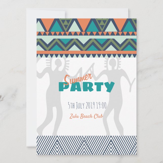 Tribal party invitation (Front)