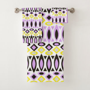 Tribal pattern bath towel set