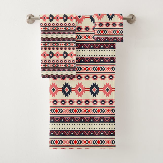 Tribal Pattern Bath Towel Set (Insitu)