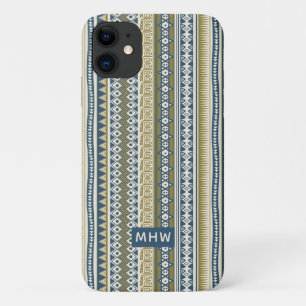 Tribal pattern custom monogram phone cases