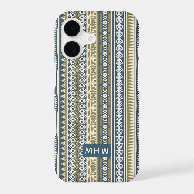 Tribal pattern custom monogram phone cases (Back)