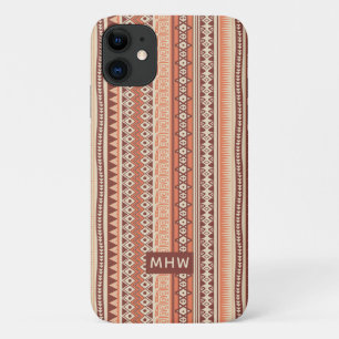 Tribal pattern custom monogram phone cases