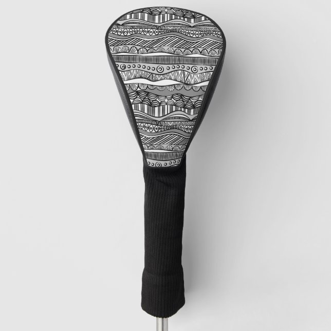 Tribal Pattern Golf Head Cover (Front)