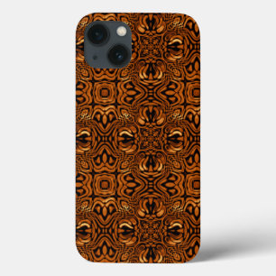 Tribal Pattern in Gold iPhone 13 Case