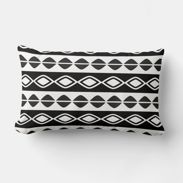 Tribal Pattern Lumbar Pillow (Front)