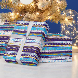 Tribal Pattern Mix Wrapping Paper