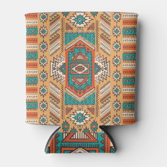 Tribal pattern, perfect for decor. can cooler (Front)
