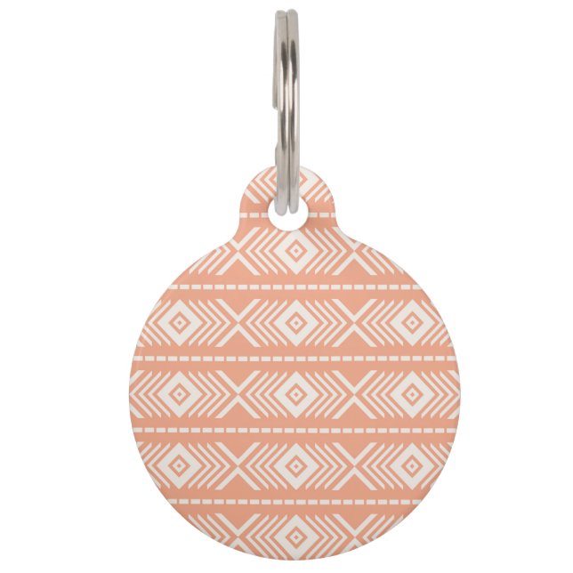 Tribal pattern pet tag (Front)