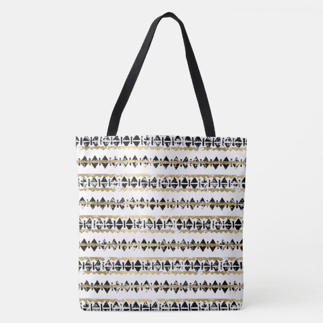 Tribal Pattern Tote Bag (Front)