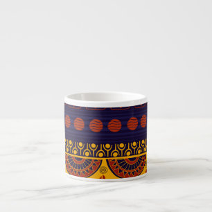Tribal pattern, versatile for various uses. espresso cup