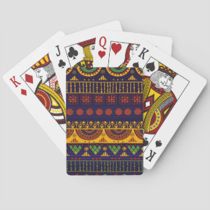 Tribal pattern, versatile for various uses. playing cards