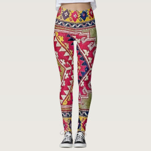 Tribal Pattern Vintage Carpet  Leggings
