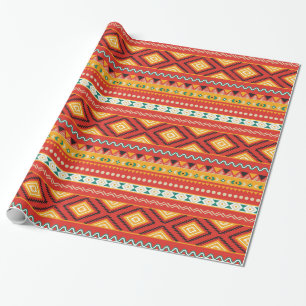 Tribal Pattern Wrapping Paper