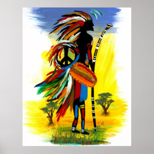 Tribal Peace Poster