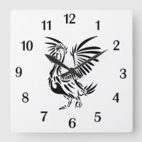 Tribal Pelican Art Black Numbers