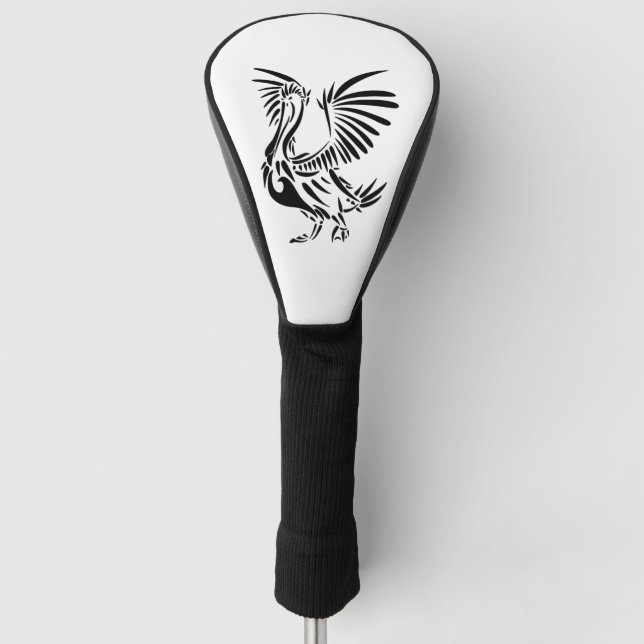 Tribal Pelican Art Golf Head Cover (Front)