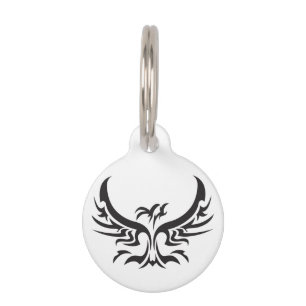 Tribal Phoenix Pet Tag