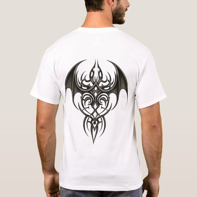 Tribal Phoenix Wings T-Shirt (Back)