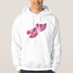 Tribal Pink Bird Stylized Magenta Phoenix Hoodie