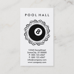 tribal POOL HALL Business Card