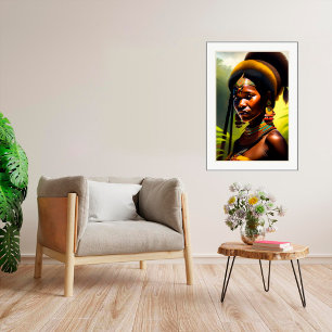 Tribal Portrait - Canvas Art Print